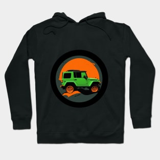 Jeep Vehicle dark orange design Hoodie